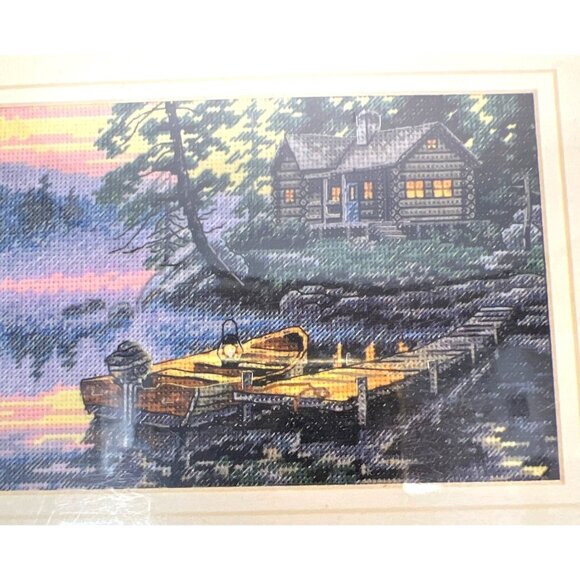 Morning Lake Cross Stitch Kit By Dimensions Gold Collection Petites 7" X 5" - Picture 1 of 3